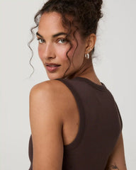 Everyday Cotton Stretch Tank | French Roast