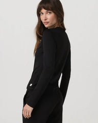 Long Sleeve Halo Essential Crew Tee | Black Heather