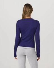 Long Sleeve Halo Essential Crew Tee | Stellar Sky Heather