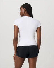 Vuori AllTheFeels™ Short Sleeve Essential Tee | White