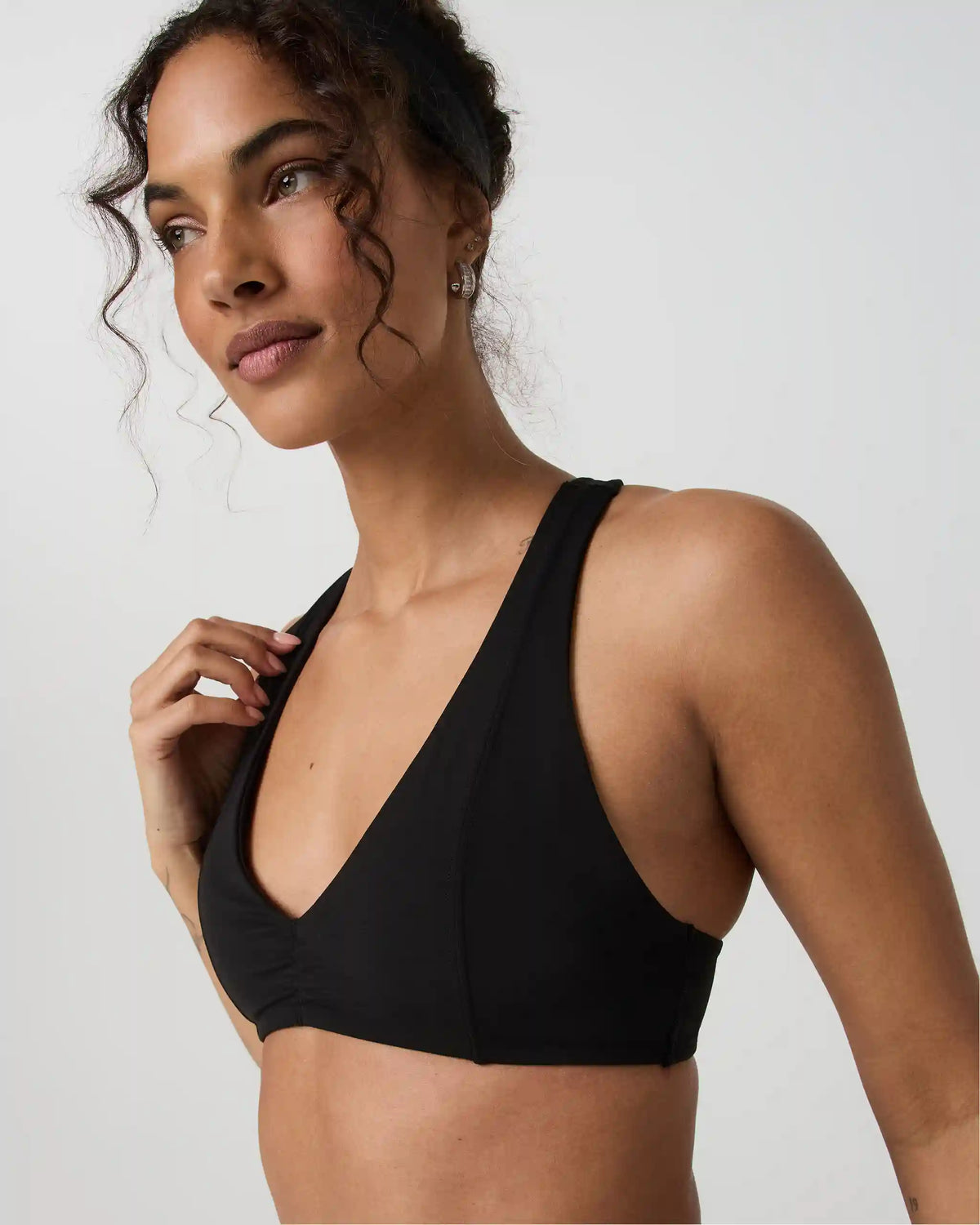 Vuori AllTheFeels™ Shirred Bra | Black