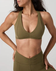 Vuori AllTheFeels™ Shirred Bra | Saguaro