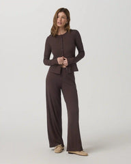 Long Sleeve Pose Twin Cardigan | French Roast