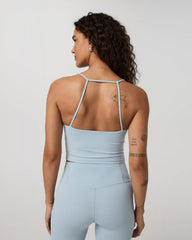 Vuori AllTheFeels™ Strappy Back Tank | Eggshell Blue