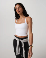Vuori AllTheFeels™ Strappy Back Tank | White