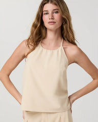 Villa Shoreline Halter Top | Bleached Sand