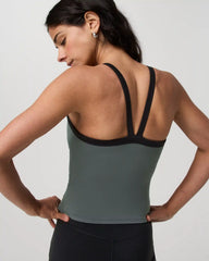 Vuori AllTheForm™ V Neck Tank | Dark Jade