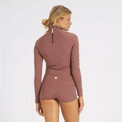 Marine Mock Neck | Terracotta
