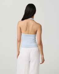 Everyday Cotton Stretch Plunge Halter | Atmosphere