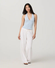 Everyday Cotton Stretch Plunge Halter | Atmosphere