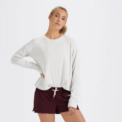 Long-Sleeve Pose Tee | White Heather