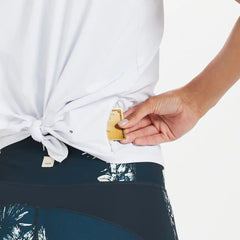 Holly Tie Back Water Tee | White