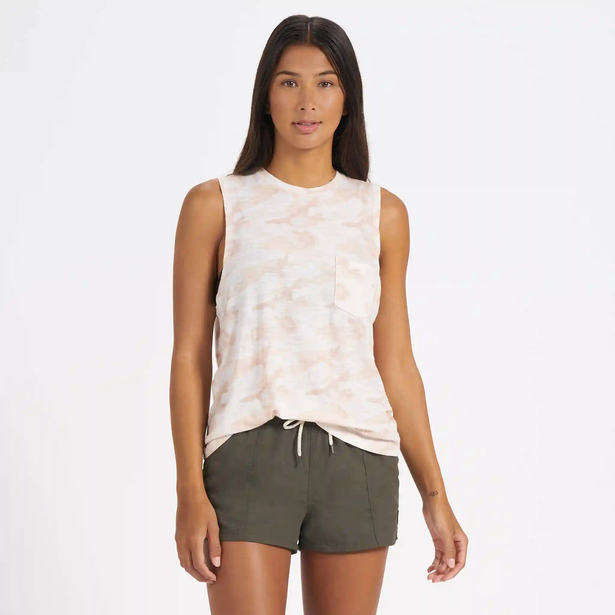 Sunset Tank | Bisque Camo