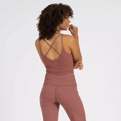 Rib Crop Tank | Terracotta