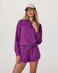Halo Modern Pullover Hoodie | Magenta Heather