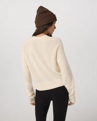 Émilie Cashmere Crew | Porcelain