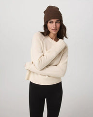 Émilie Cashmere Crew | Porcelain