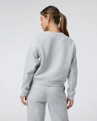 Restore Rib Crew | Light Heather Grey