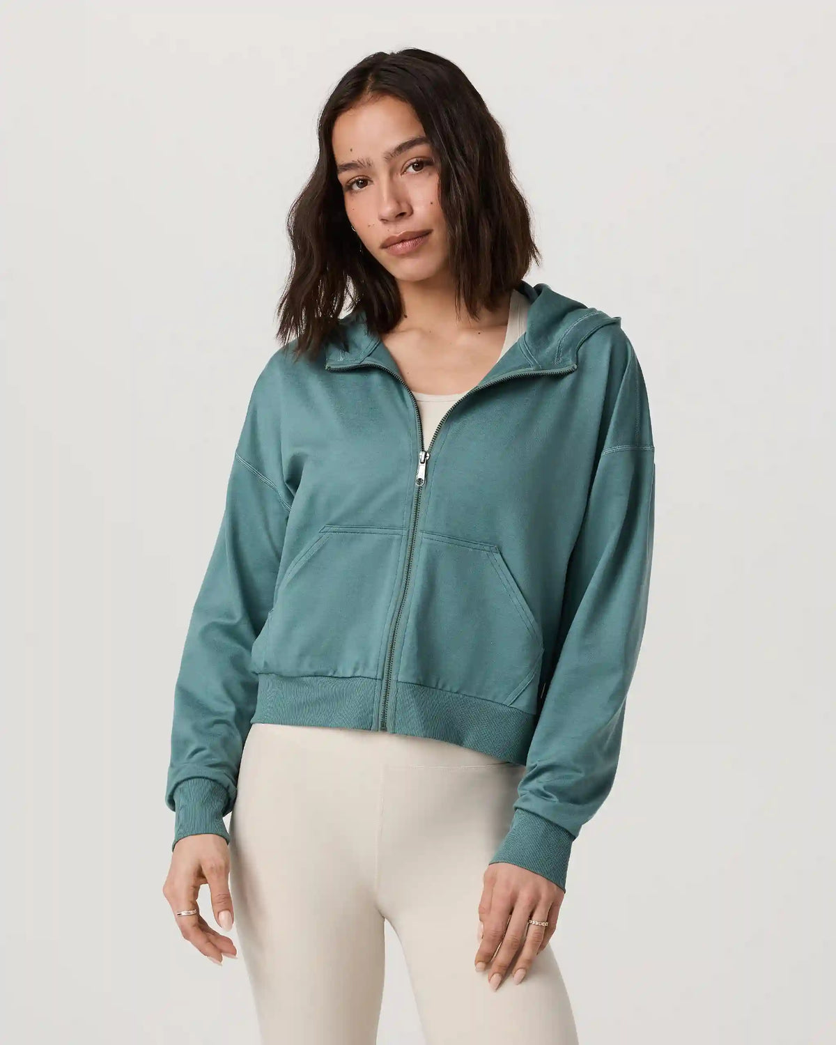 Halo Modern Full Zip Hoodie | Bluegrass Heather