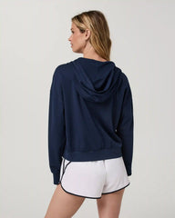 Halo Modern Full Zip Hoodie | Blue Coast Heather