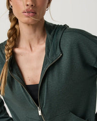 Halo Modern Full Zip Hoodie | Hemlock Heather
