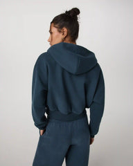 Restore Mini Full Zip Hoodie | Ocean Blue