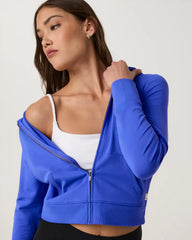 Halo Mini Full Zip Hoodie | Electric Blue