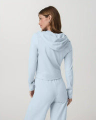 Halo Mini Full Zip Hoodie | Soft Sky Heather