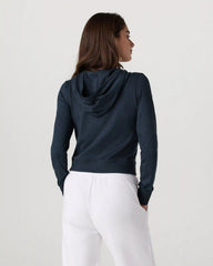 Halo Mini Full Zip Hoodie | Midnight Heather