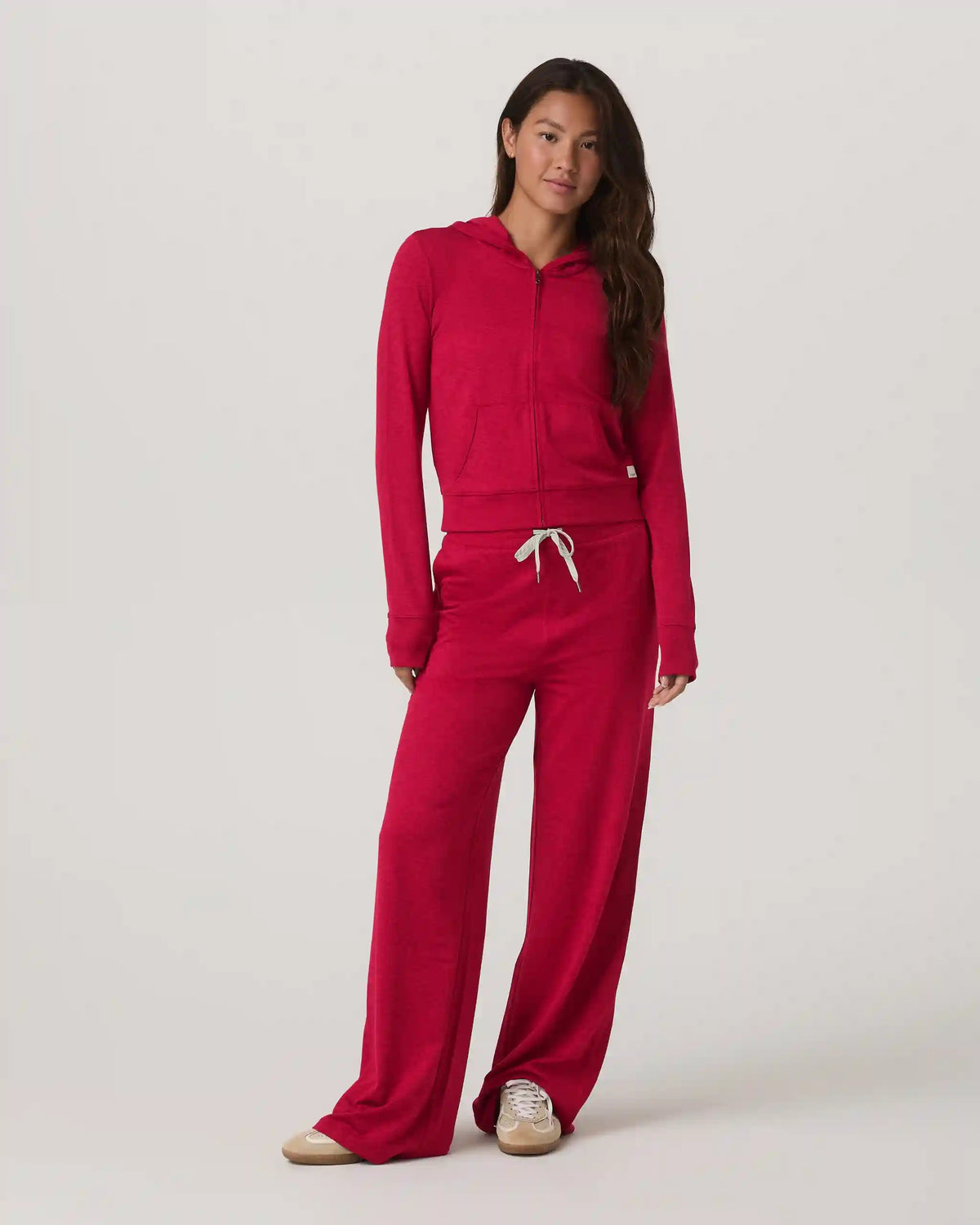 Halo Mini Full Zip Hoodie | Strawberry Heather