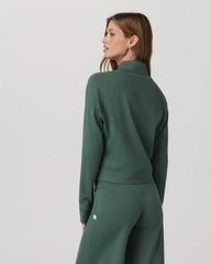 Halo Mini Track Jacket | Agate Green
