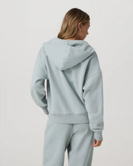 Restore Relaxed Half Zip Hoodie | Blue Haze