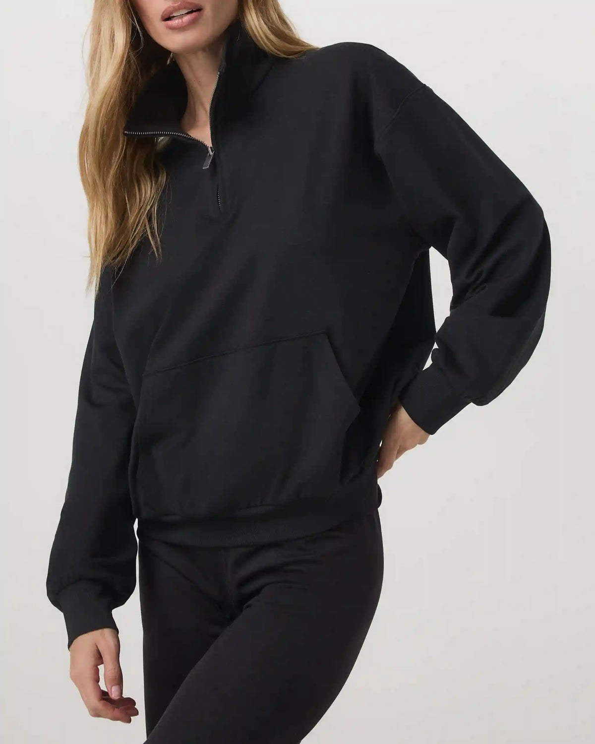 Granite Half Zip | Black Heather