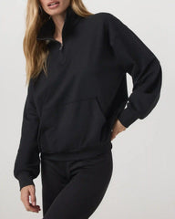 Granite Half Zip | Black Heather
