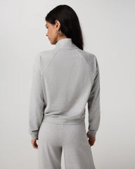 Halo Half Zip | Pale Grey Heather