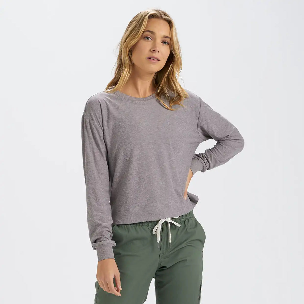 Long-Sleeve Solstice Tee | Clay Heather