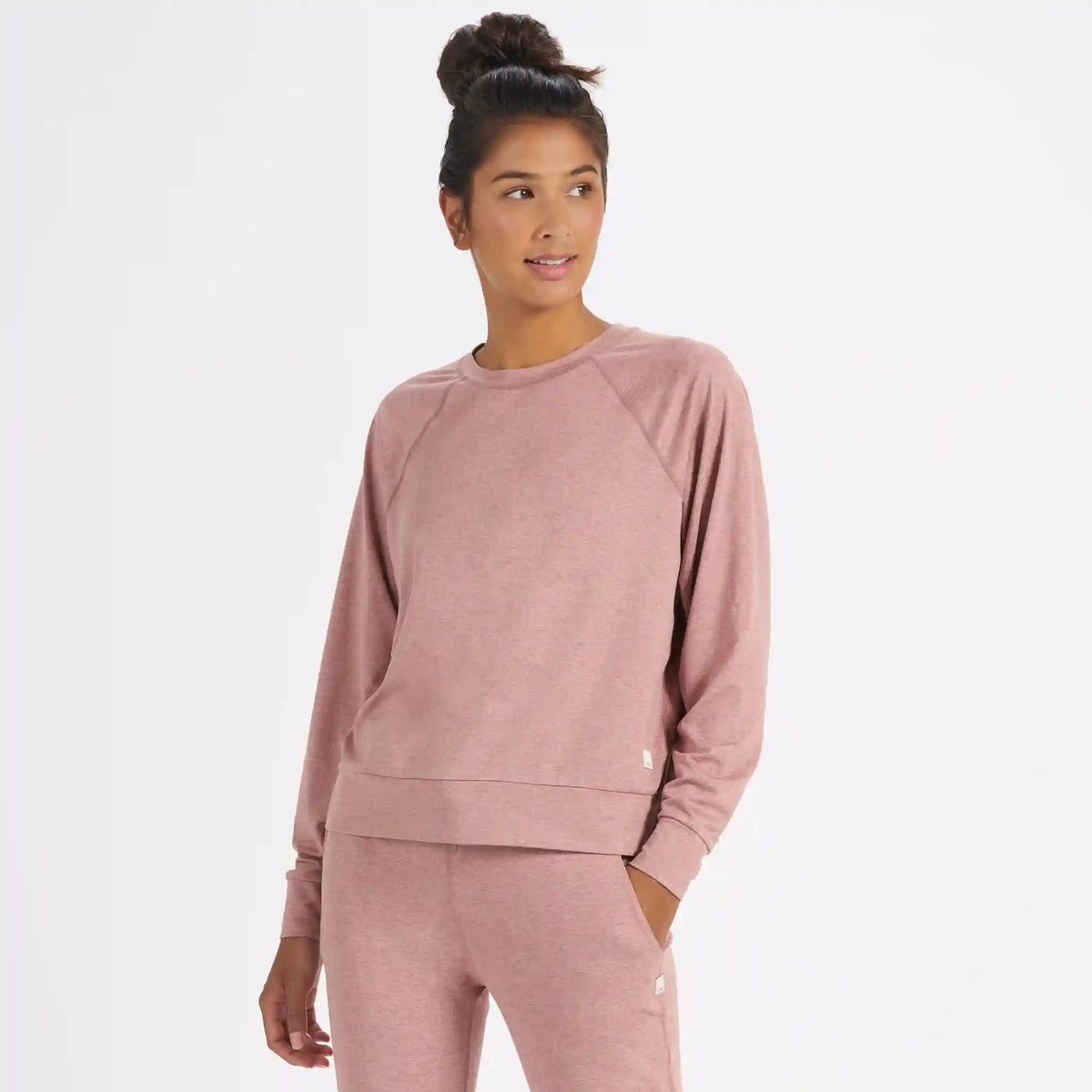 Long-Sleeve Halo Crew | Burnt Clay Heather