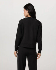 Long Sleeve Halo Crew | Black Heather