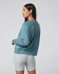 Long Sleeve Halo Crew | Iron Heather