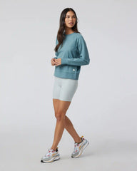 Long Sleeve Halo Crew | Iron Heather