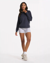 Long Sleeve Halo Crew | Midnight Heather