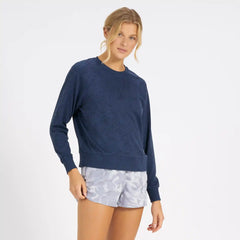Long-Sleeve Halo Crew | Navy Heather