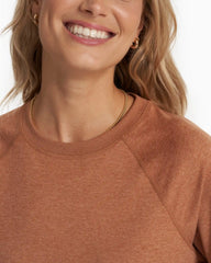 Long Sleeve Halo Crew | Palo Santo Heather