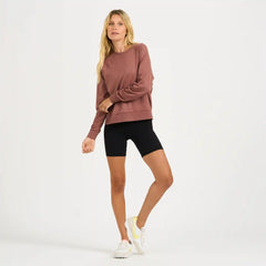 Long-Sleeve Halo Crew | Terracotta Heather