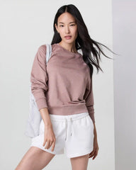 Long Sleeve Halo Crew | Zion Rose Heather