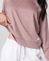 Long Sleeve Halo Crew | Zion Rose Heather