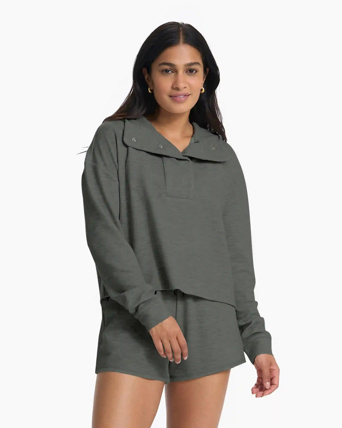 Bayview Thermal Hoodie | Shale