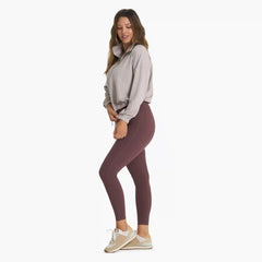 Halo Relaxed Half Zip | Oyster Heather