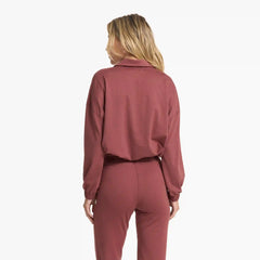 Halo Relaxed Half Zip | Rosewood Heather