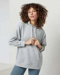 Halo Oversized Hoodie | Pale Heather Grey
